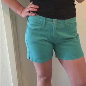 Levi’s Teal jean shorts